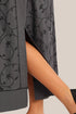 Embroidered cotton skirt with pockets
